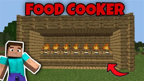 How To Make Food Cooker In Minecraft Youtube