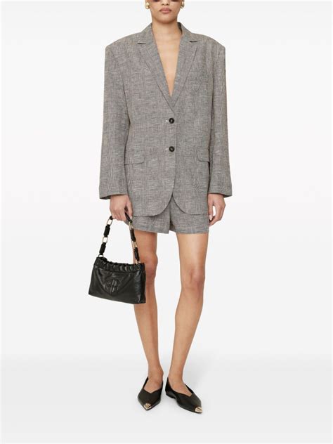 ANINE BING Small Kate Shoulder Bag | Black | FARFETCH AO