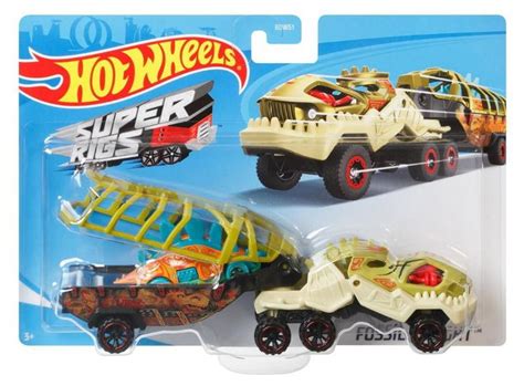 Hot Wheels Caminhão Super Rigs E Carrinho Mattel Bdw Caminhões Motos e Ônibus de