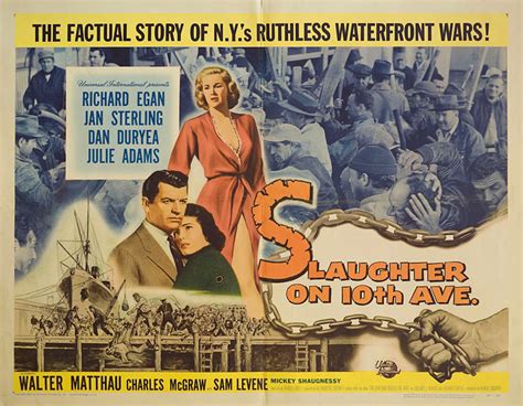 Slaughter On Tenth Avenue Original 1957 U S Half Sheet Movie Poster