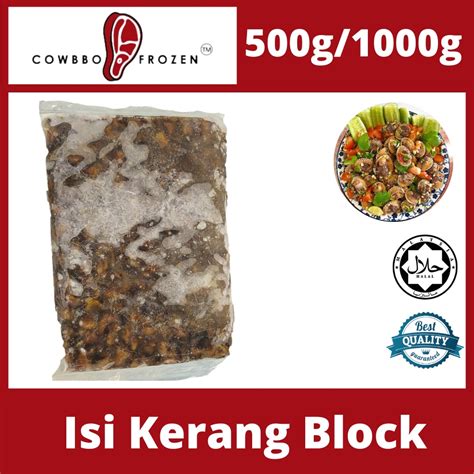 halal isi kerang block clam meat kgonly delivery