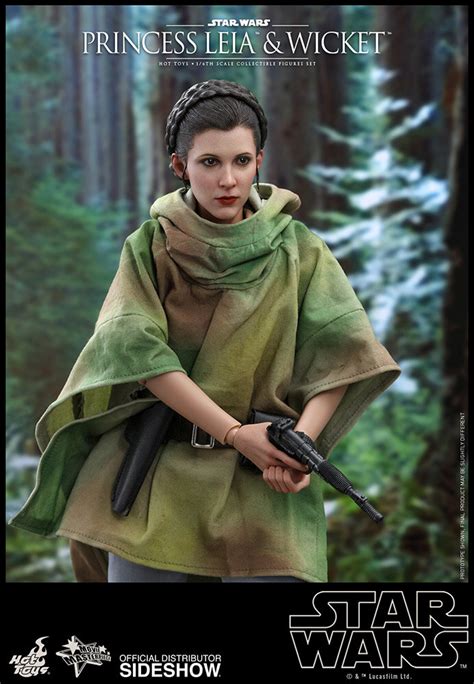 Hot Toys Star Wars Action Figure Set Features Princess Leia And Wicket From Return Of The Jedi