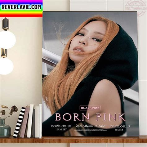 Born Pink Album Jennie Blackpink Concept Poster Home Decor Poster