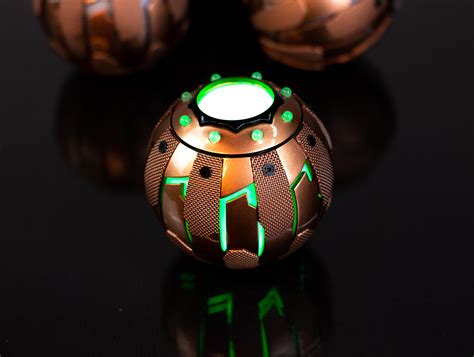 my replica of the Green Goblin pumpkin bombs. Has sound and light ...