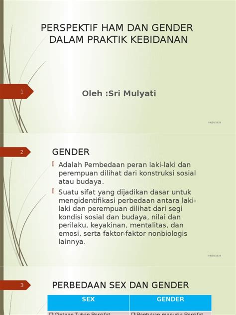 Perspektif Ham Dan Gender Dalam Praktik Kebidanan Pdf