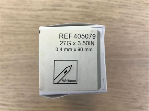 New BD 405079 Whitacre Pencil Point Spinal Needle 27G x 3.50in (10/Box ...
