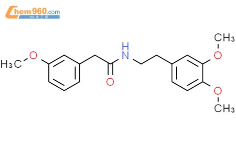 N 2 3 4 二甲氧基苯基 乙基 2 3 甲氧基苯基 乙酰胺CAS号67237 63 2 960化工网