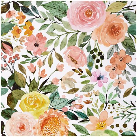 Buy Beautysaid Floral Peel and Stick Wallpaper Vintage: Renter Friendly