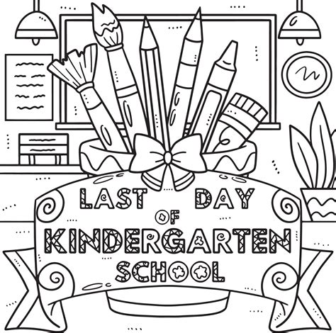 Kindergarten Coloring Page