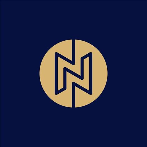 Premium Vector Letter N Circle Logo