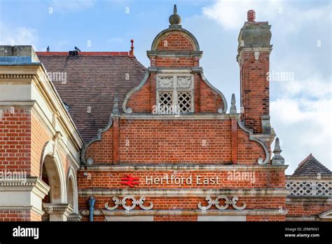 Hertford East Train Station Hertford Hertfordshire England Stock