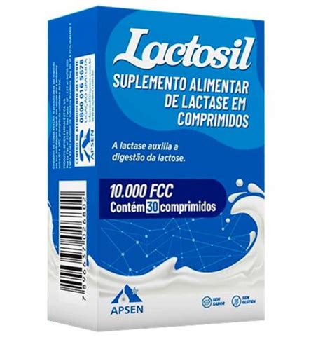 Lactosil 10 000 Fcc 30 Tabletes Lactase Farmácias Heroos