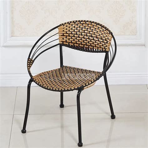 1 комплект 2 шт. плетеное кресло для отдыха из ротанга простой PE ...