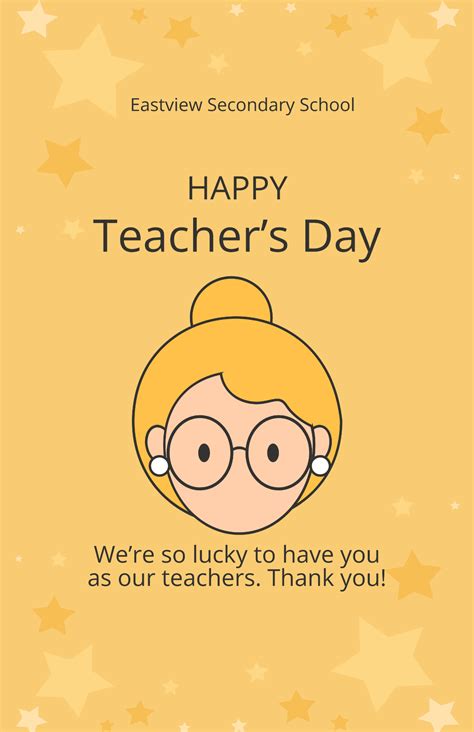 Free Teacher Poster Templates Editable And Printable