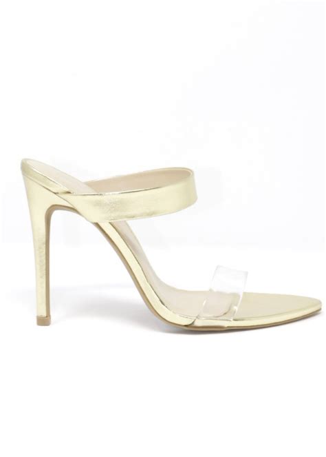 Audrey Gold Slide-on Heel – STYLED BY ALX COUTURE