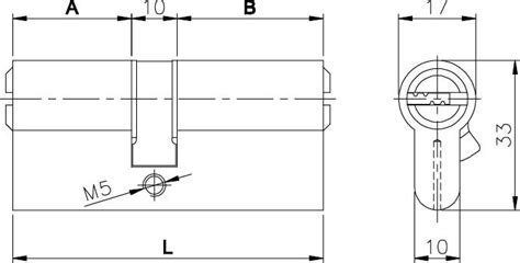 Цилиндровый механизм KALE KILIT 164 OBS SNE/90 (35+10+45) mm никель 5 кл.,