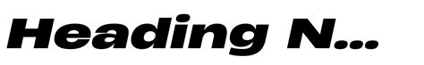 Heading Now 96 Bold Italic Font Webfont And Desktop Myfonts