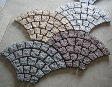 Fan Shaped Granite Stone Paver