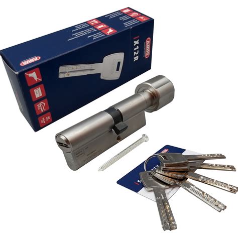 Цилиндровый механизм ABUS X12R430 ключ/вертушка 70-70 (140 мм) NI (5 ...