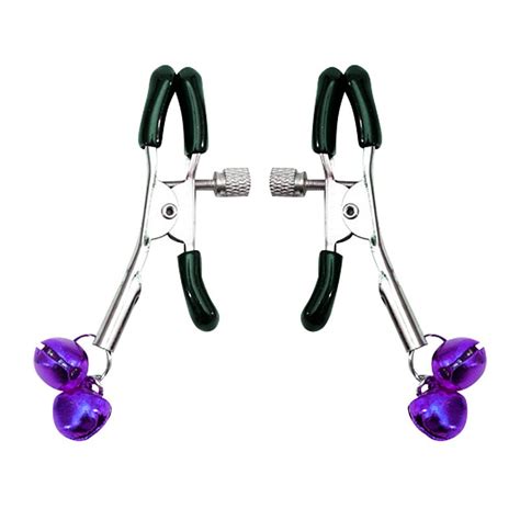 Grampos Para Os Seios Prendedor De Mamilo Si Cor Roxo Sex Shop Flower Love