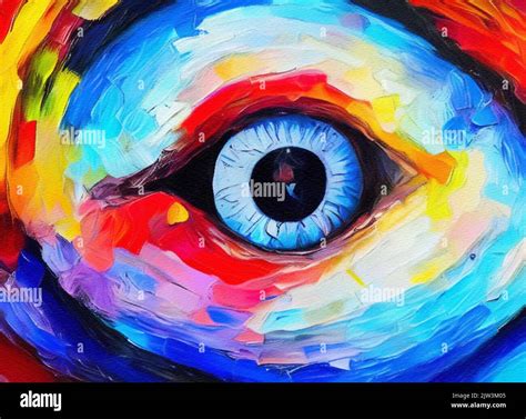eye acrylic painting