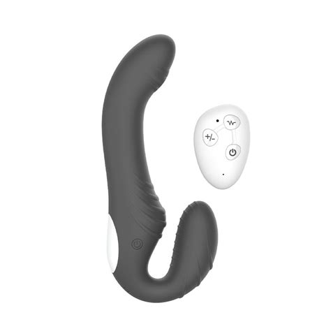 10 Speeds Strapless Strapon Anal Prostate Massager Dildo Vibrator