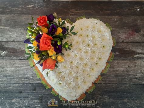 Funeral Flowers - Hearts - The Flower Fountain Florists