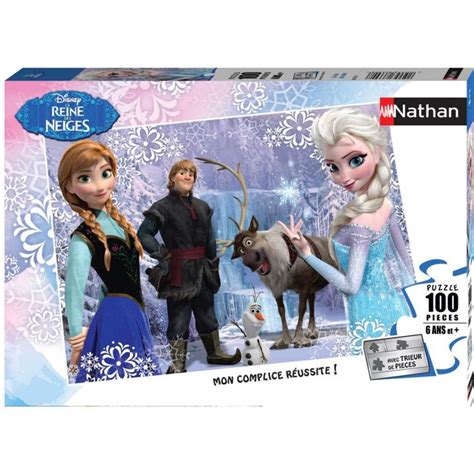 Puzzle 100 pièces La Reine des neiges Nathan Ludessimo jeux de