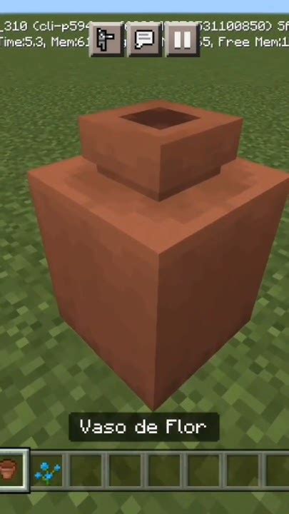 Como Faz Vaso De Flor No Minecraft - Como fazer um vaso de flor diferente no Minecraft! - YouTube