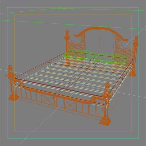 Bed Cot 02 3d Model Cgtrader