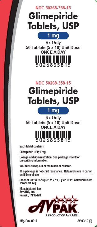 Glimepiride Fda Prescribing Information Side Effects And Uses