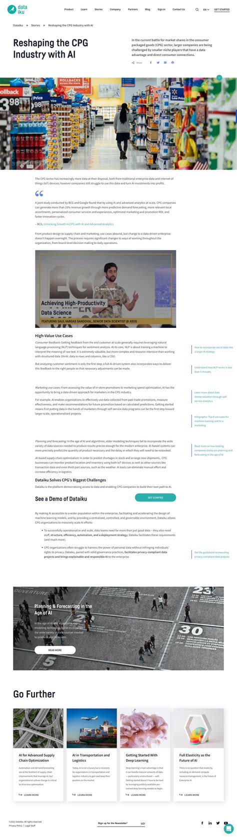 Reshaping the CPG Industry with AI