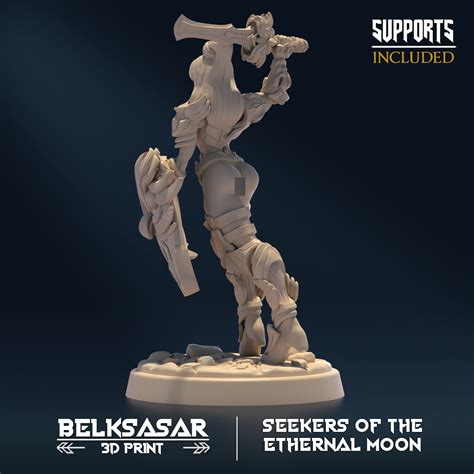 STL File Moon Custodian Vigilant D Nude And Normal D Printer Design To