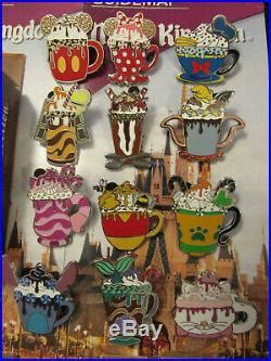 Disney Happy Holiday Hot Cocoa Complete Pin Mystery Set Collection Disney Theme Park