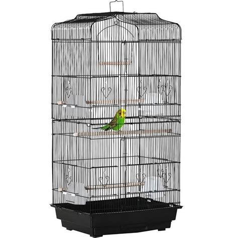 Cage Oiseaux Hsturyz Pour Oiseau Exotique Noir X X Cm A