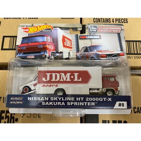 Hot Wheels Team Transport Nissan Skyline Ht Gt X Sakura Sprinter Shopee Malaysia
