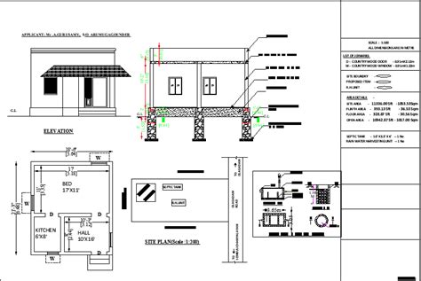 Simple Bhk House Plan Drawing Fantasticetp