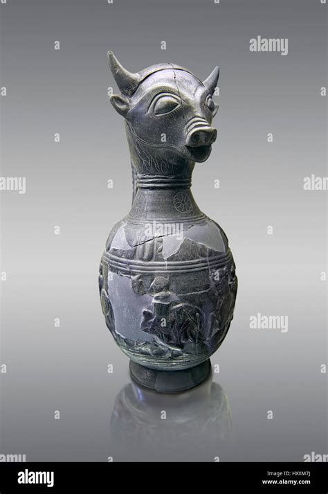 Th Century Bc Etruscan Bull Headed Bucherro Style Oinochoe Or Wine