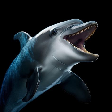 Premium Photo Talking Dolphin Front View Parallax Photography