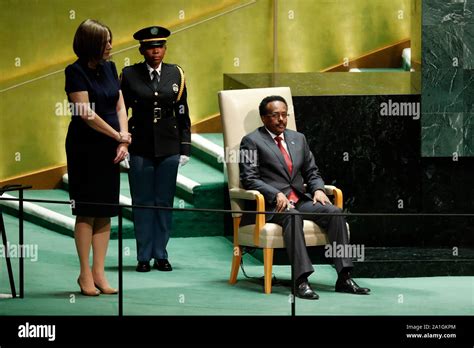 United Nations 26th Sep 2019 Somali President Mohamed Abdullahi