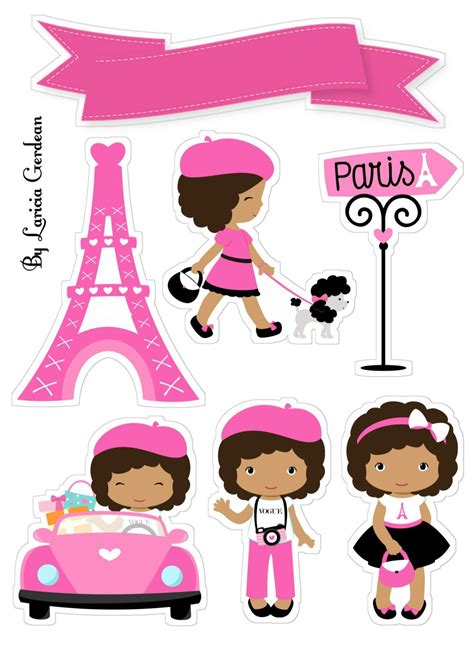 Pin By Laricia Policarpo On Minhas Cria Es Toppers De Bolo Paris