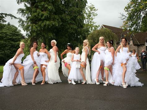 This Gay Couple Asked All Their Bridesmaids To Wear Wedding Dresses Bored Panda