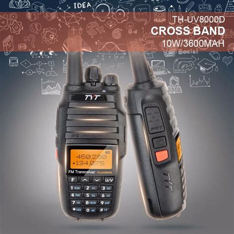 Tyt Radio Th-uv8000d 10w 136-174&400-520mhz Handheld Transceiver ...