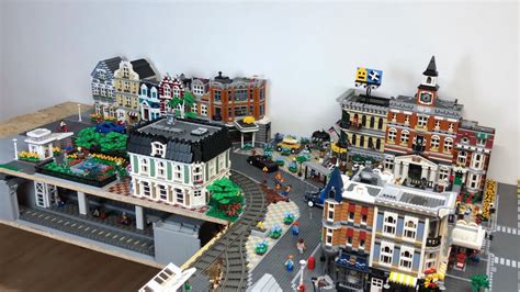 Bau Einer Lego Stadt Teil Das Fertige Parkcaf Youtube