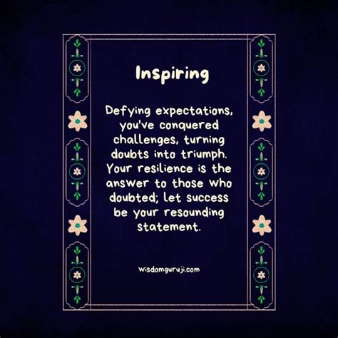Defying Expectations You Have Conquered Challenges - Wisdom Guruji