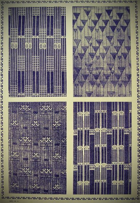 Josef Hoffmann Stoffe 1904 Sehnsucht Streber Notschrei Wiener