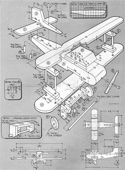 Wooden Biplane Plans • Woodarchivist