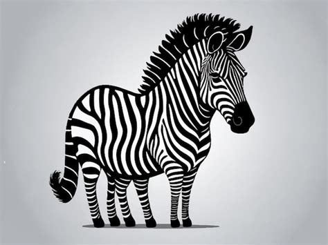 Premium Vector Cute Zebra Cartoon Isolated On White Background