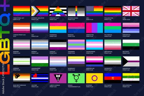 LGBT Sexual Identity Pride Flags Gender Collection Flag Of Gay Lesbian Transgender Bisexual