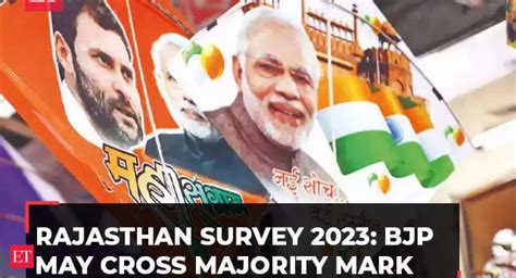 Rajasthan Elections 2023 Bjp Likely To Cross Majority Mark Times Now